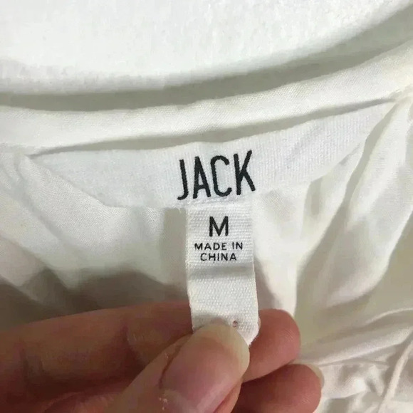 NWOT Jack White Off the Shoulder Blouse Dress Swim Beach Coverup Size M - Picture 8 of 10